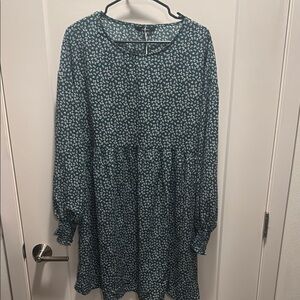 🆕 Beautiful Floral Lightweight Long Sleeve Dress. XL. NWT!!💥💥